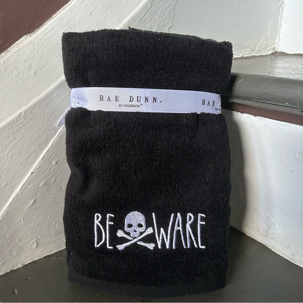 Rae Dunn BEWARE Hand Towels